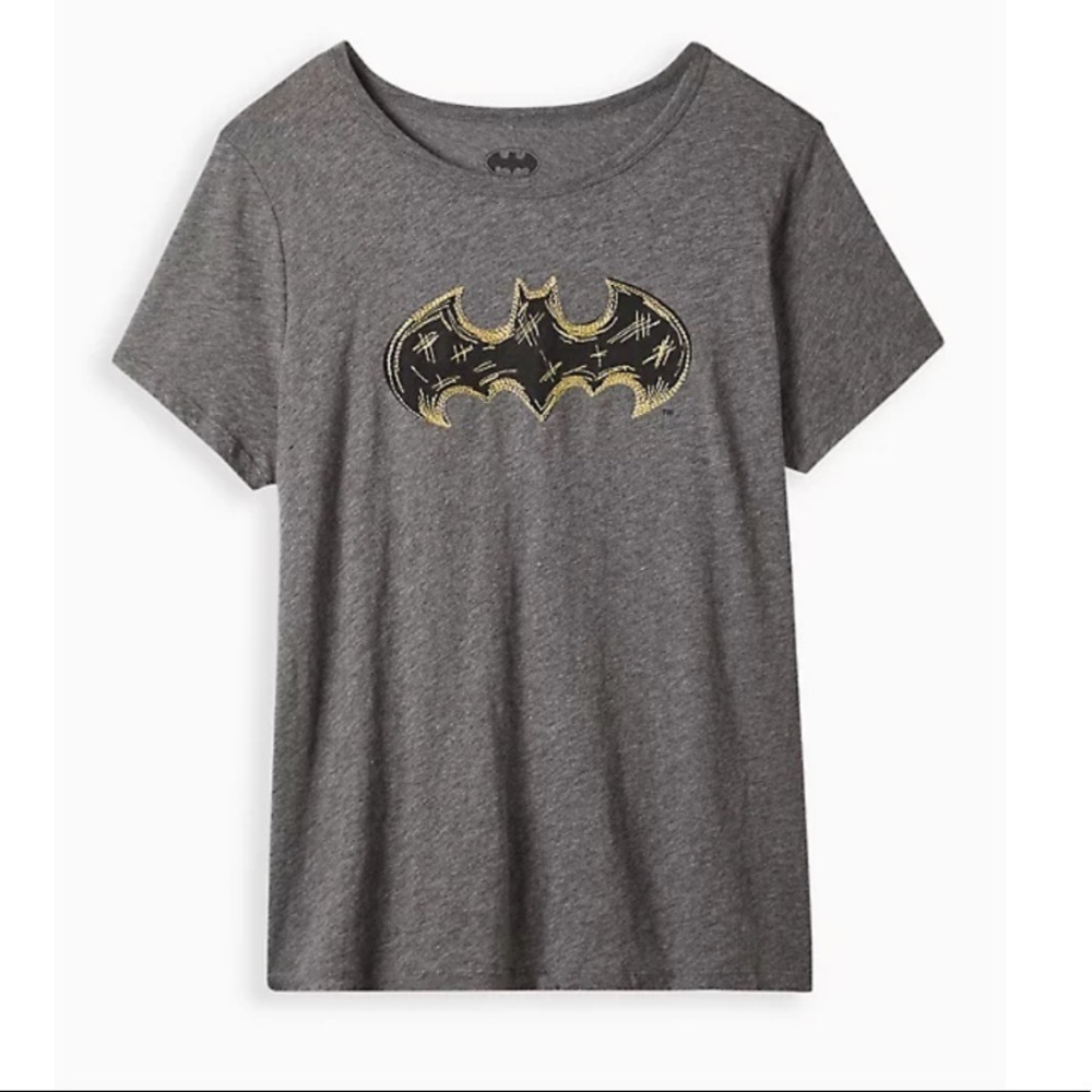 NWT TORRID CLASSIC FIT RINGER TOP - WARNER BROS. BATMAN